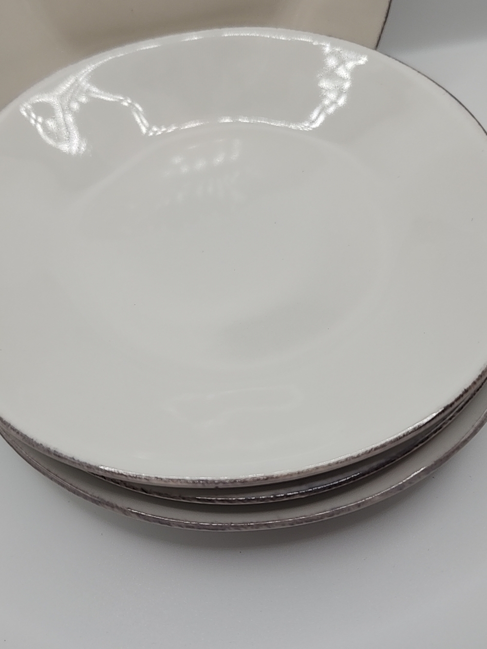 Crate & Barrel Marin White Appetizer Plate - Picture 7 of 12